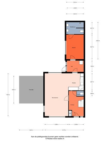 Floorplan - Broerswetering 26, 3752 AM Bunschoten-Spakenburg